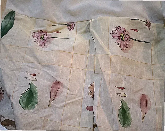Awesome Croscill Queen Bed Skirt Gazebo Botanical Yellow Flowers Leaves