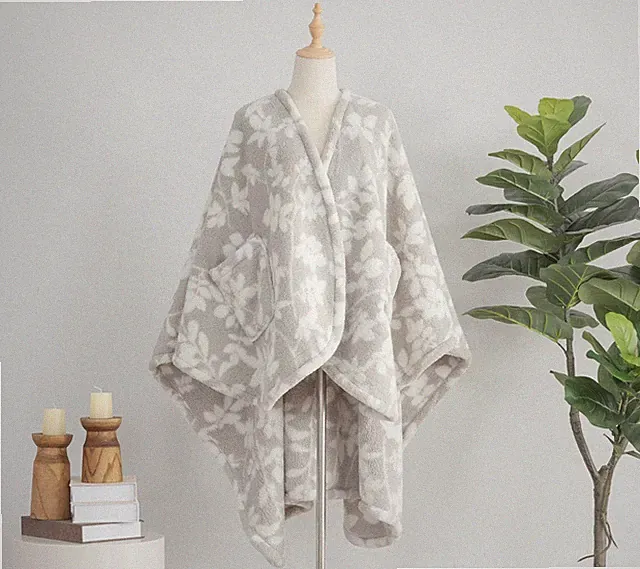 Berkshire Botanical Vine Sherpa Wearable Throw Sage