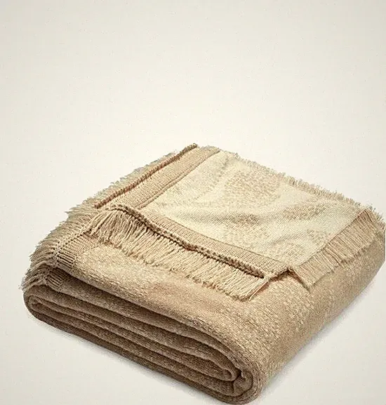 DREAMY BOTANICAL VANILLA DREAM TAPESTRY THROW NWT
