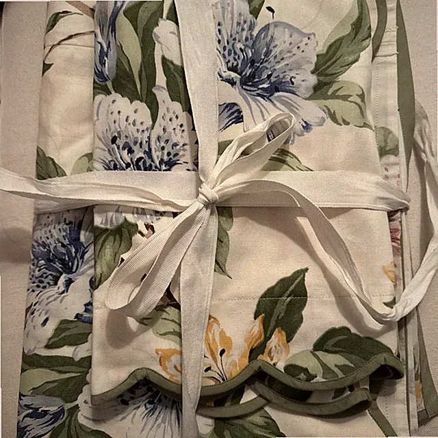 Jane Wilner Designs Twin Coverlet Scalloped W Shams Floral Botanical Virginia