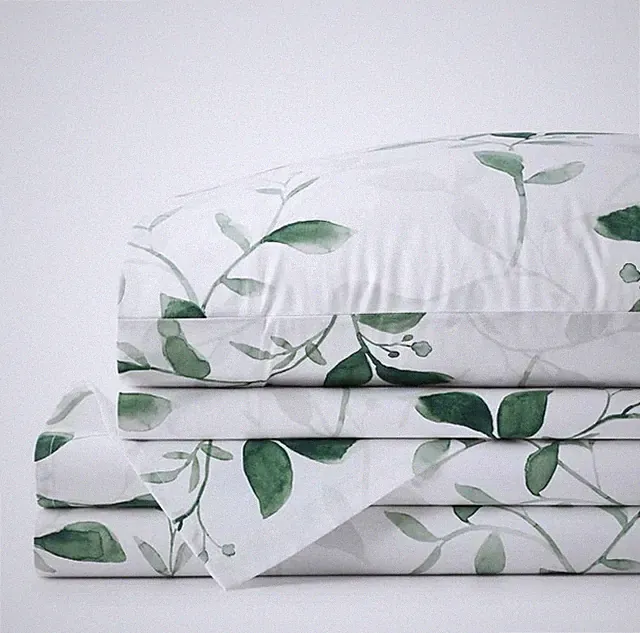 Legends Hotel Botanic Meadow Premium Smooth Wrinkle-Free Sateen Bed Sheet Set