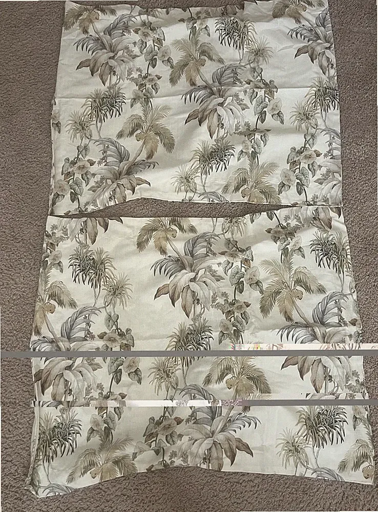 Pair of 2 Tommy Bahama Nador Palm Botanical Standard Shams EUC