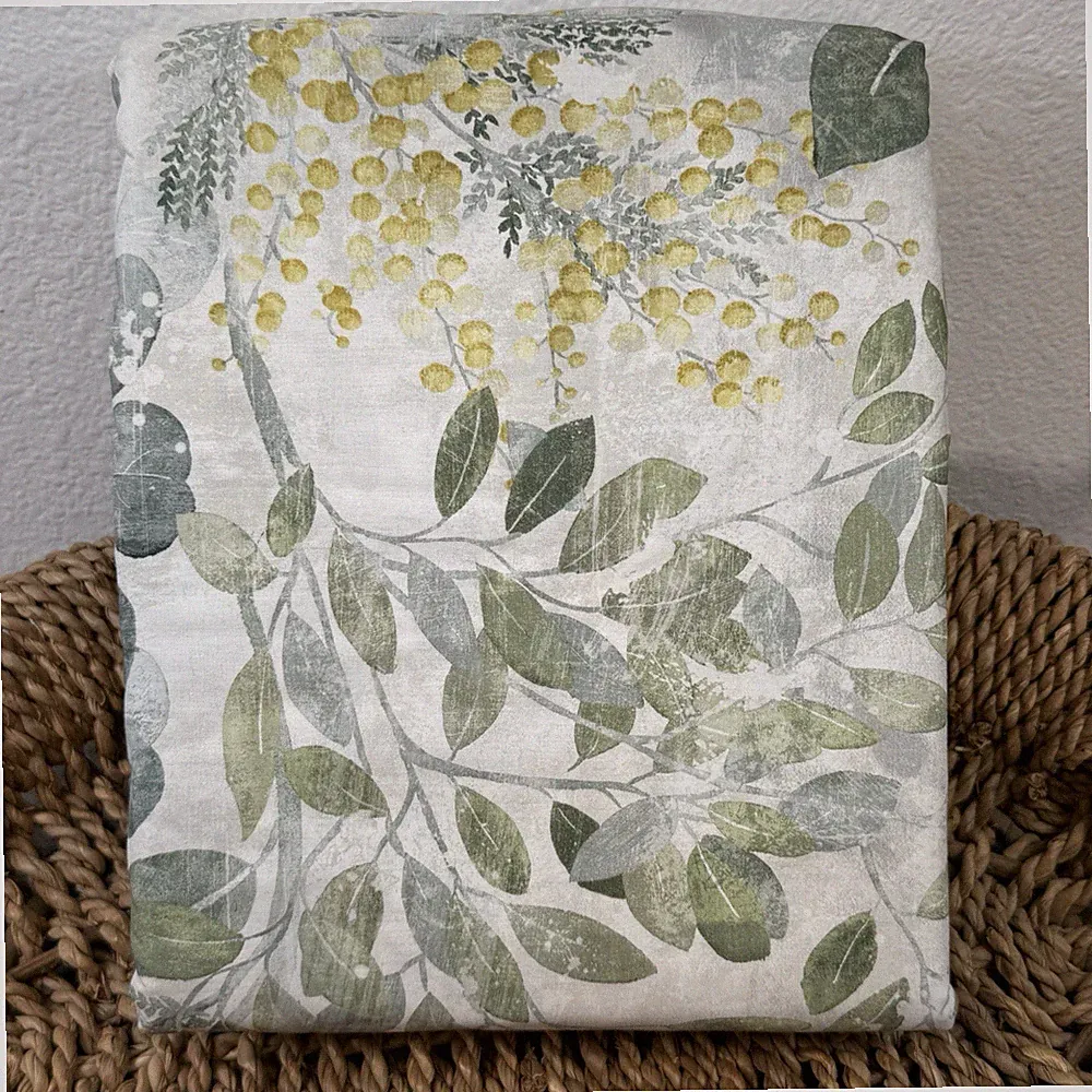 POTTERY BARN BOTANICAL GARDEN ORGANIC COTTON PERCALE DUVET COVER KING/CAL KING