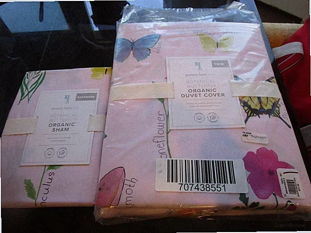 Pottery Barn Kids Organic Botanical Butterfly Organic Duvet twin standard Sham