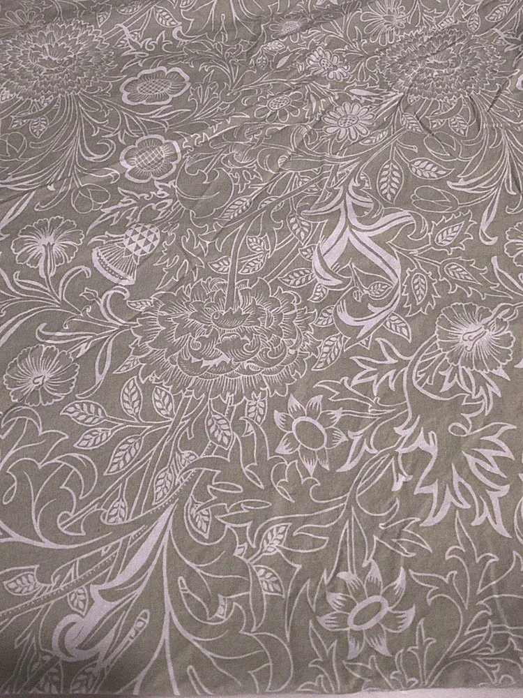 WILLIAM MORRIS 100% Cotton Green Botanical King Pillow Shams(2) 20x40