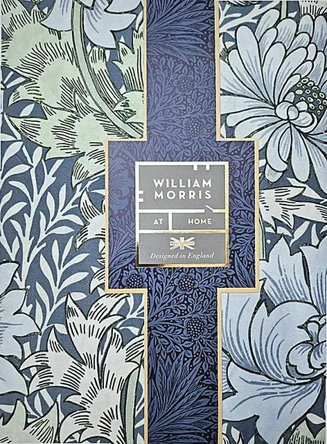🍓WILLIAM MORRIS Duvet Set KING 3 Pieces CHRYSANTHEMUM Sea Blue NEW🍓